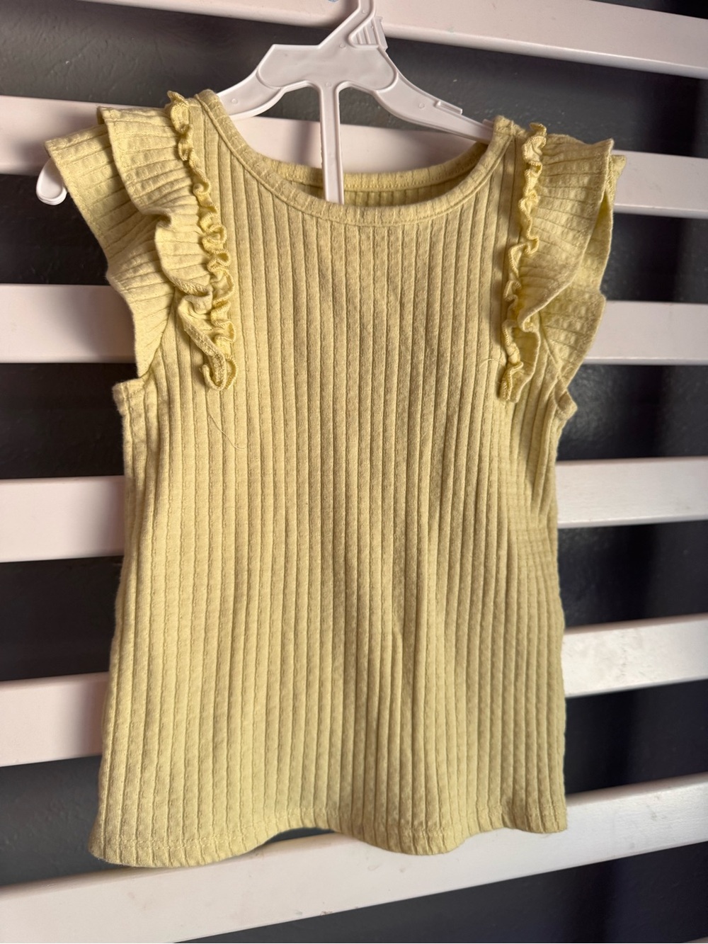 Garanimals Yellow Ribbed Ruffle Tank Top